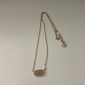 Gold Sparkly Kendra Scott Necklace